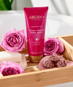 Argan+ Rose Oil Gentle Body Wash 200ml
