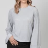 Bik Bok Long Wide Sleeve Rib Top Tops