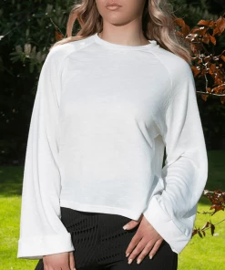 Bik Bok Long Bell Sleeved Soft Ribbed Top