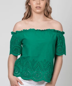 Bik Bok Clothing Daisy Smock Bardot Top