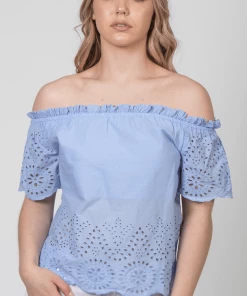 Bik Bok Clothing Daisy Smock Bardot Top