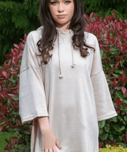 Bik Bok Short Sleeve Oversized Hoodie Dress