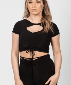 Bubu Clothing Ruche T-Shirt Crop