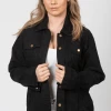 Bubu Black Oversized Denim Jacket 1 Bubu Black Oversized Denim Jacket