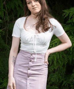 Bubu Clothing Lilac Mini Skirt