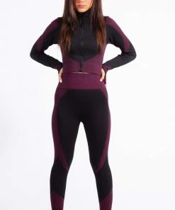 Bubu Gym Leggings And Crop Jacket Co Ord