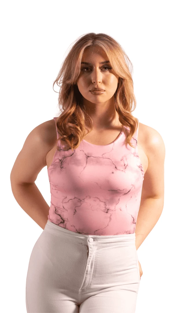 Bubu Pink Tie Die Slinky Bodysuit 3 Bubu Pink Tie Die Slinky Bodysuit