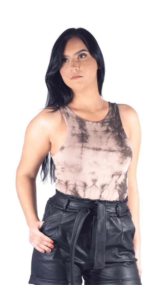 Bubu Tie Dye Stone Racer Bodysuit Tops 3 Bubu Tie Dye Stone Racer Bodysuit Tops