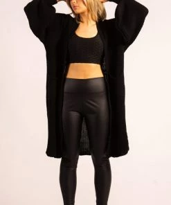 Bubu Balloon Sleeve Cardigan Black Knitwear 7 Bubu Balloon Sleeve Cardigan Black Knitwear