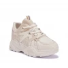 Bubu Shoes Nude Panel Lace Up Trainer