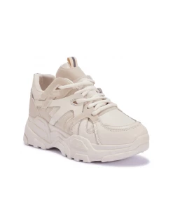Bubu Shoes Nude Panel Lace Up Trainer