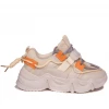 Bubu Orange Tab Chunky Trainers Shoes
