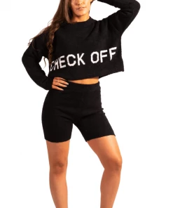 Bubu Black Teddy Co-Ord Set Loungewear