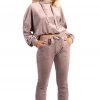 Bubu Grey Velour Two Piece Loungeset