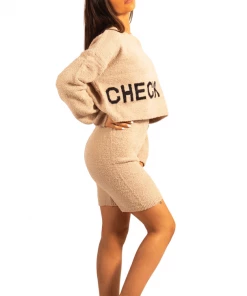 Bubu Teddy Two-Piece Lounge Set Nude Loungewear