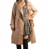 Bubu Long Camel PU Belted Coat