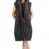 Bubu Jackets & Gilets Longline Black Gilet