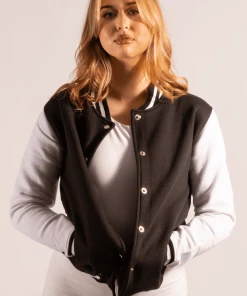 Bubu Jackets & Gilets Monochrome Varsity Jacket