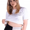 Bubu Tops LA Cropped T-Shirt White 1 Bubu Tops LA Cropped T-Shirt White