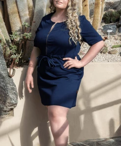 Bubu Clothing Short Sleeve Skater Denim Dress 9 Bubu Clothing Short Sleeve Skater Denim Dress