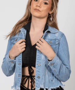 Bubu Clothing Distressed Denim Jacket