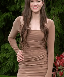 Bubu Long Sleeve Ruche Mini