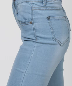 Bubu Light Denim Fitted Flared Jeans