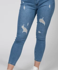 Bubu Clothing Skinny Ripped Jeans