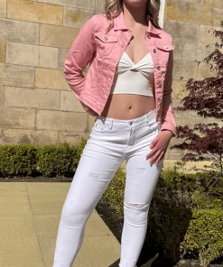 Bubu White Ripped Skinny Jean