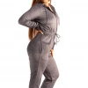 Bubu Loungewear Grey Velour Jumpsuit
