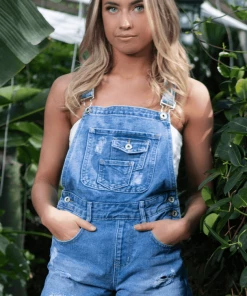 Bubu Denim Short Dungarees Clothing