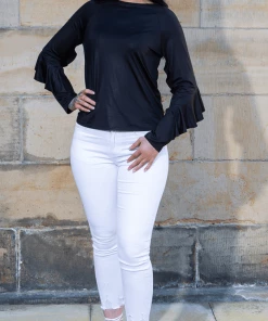 Bubu Long Frill Sleeve Boxy Top 5 Bubu Long Frill Sleeve Boxy Top