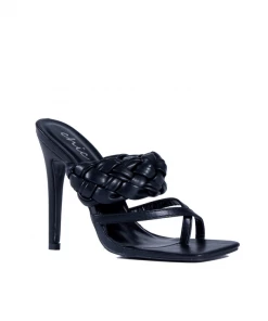 Bubu Black Crossover PU Mule