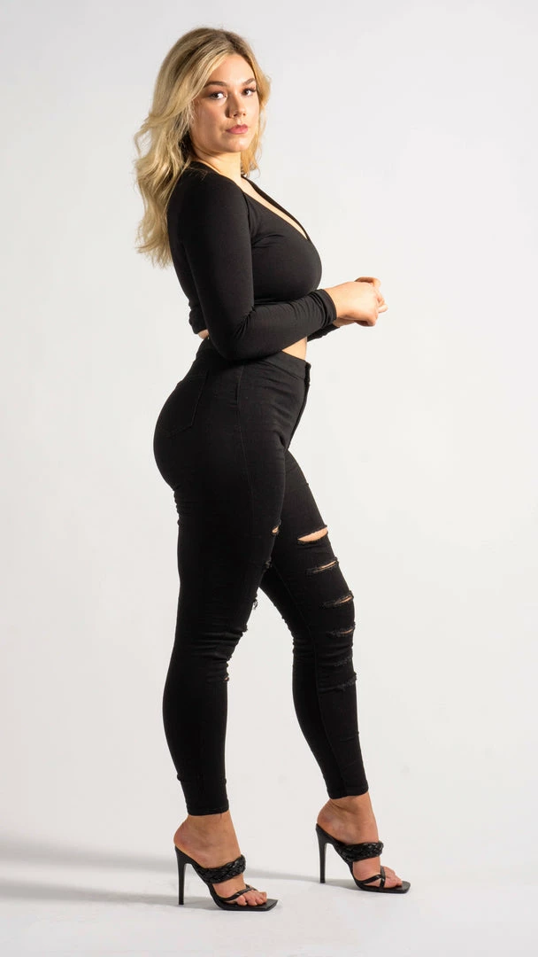 Bubu Black High Waisted Jeans 4 Bubu Black High Waisted Jeans