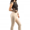 Bubu Cream Wetlook PU Leggings