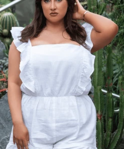 Bubu Frill Strap Playsuit