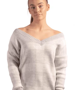 Bubu Grey Check V Neck Jumper Knitwear