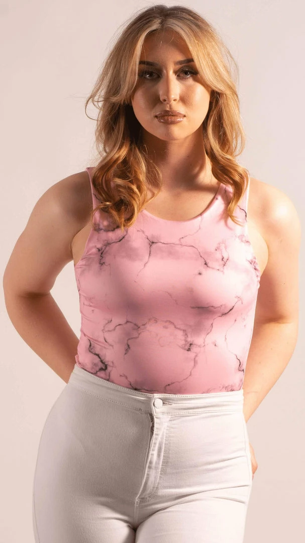 Bubu Pink Tie Die Slinky Bodysuit 5 Bubu Pink Tie Die Slinky Bodysuit