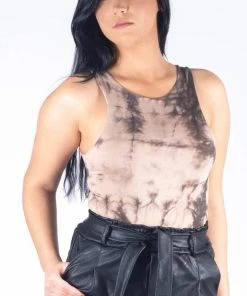Bubu Tie Dye Stone Racer Bodysuit Tops 7 Bubu Tie Dye Stone Racer Bodysuit Tops