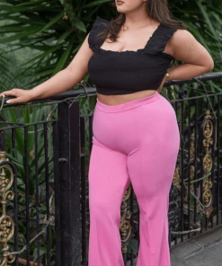 Bubu Clothing Wide Strap Tube Crop Top