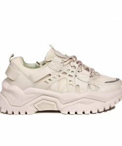 Bubu Beige PU Cross Trainer