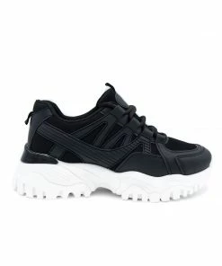 Bubu Black Chunky Trainer Shoes
