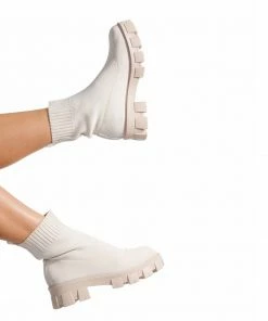 Bubu Shoes Cream Sock Boot
