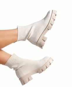 Bubu Shoes Cream Sock Boot