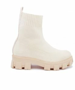 Bubu Shoes Cream Sock Boot