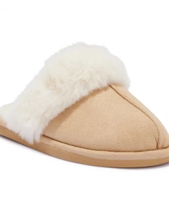 Bubu Shoes Fluffy Beige Slipper