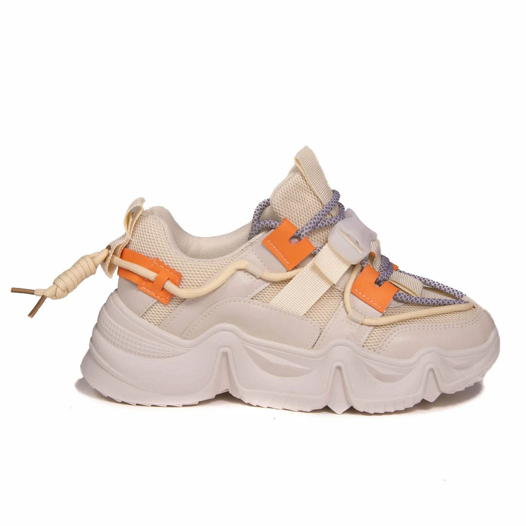 Bubu Orange Tab Chunky Trainers Shoes 4 Bubu Orange Tab Chunky Trainers Shoes