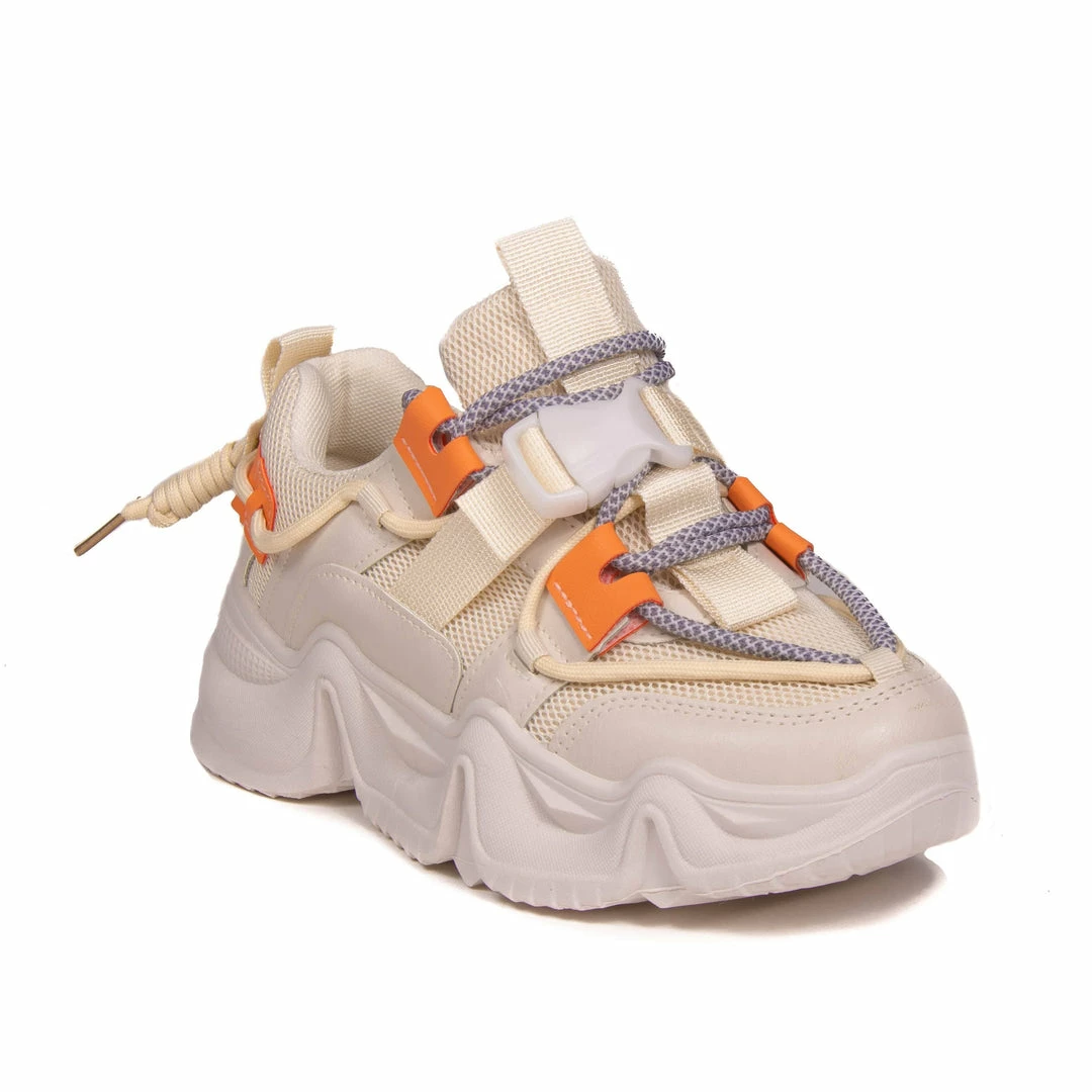 Bubu Orange Tab Chunky Trainers Shoes 5 Bubu Orange Tab Chunky Trainers Shoes