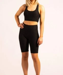 Bubu Sports Bra And Shorts Co-ord Black Gymwear & Joggers