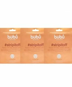 Bubu Skincare Exfoliating Mud Sheet Mask - Pack Of Three